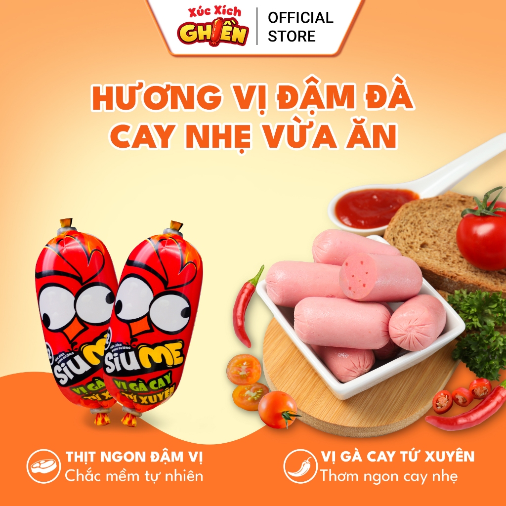 Combo 20 Cây Xúc Xích Dinh Dưỡng Siume Vietinter Foods (Cây 40g)