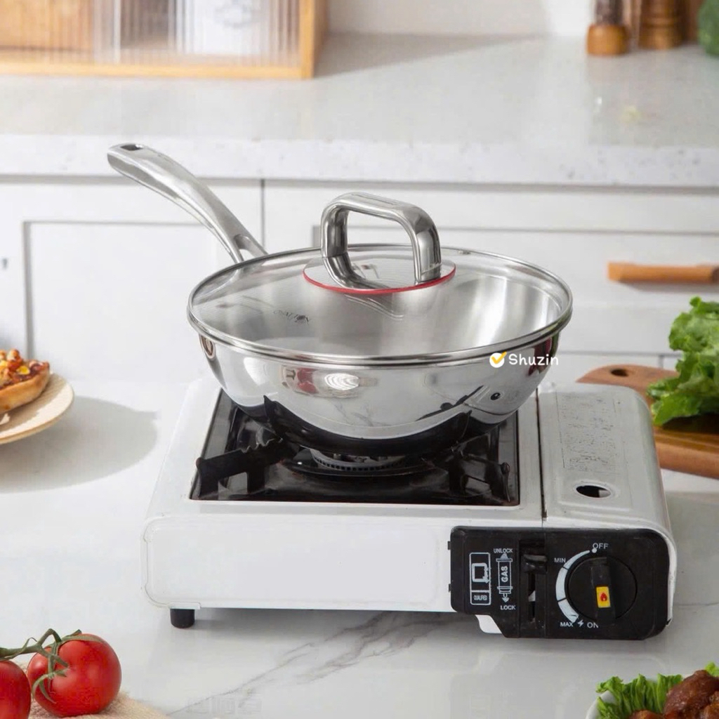 Chảo xào sâu lòng nắp kính Oyatton 24cm - O178
