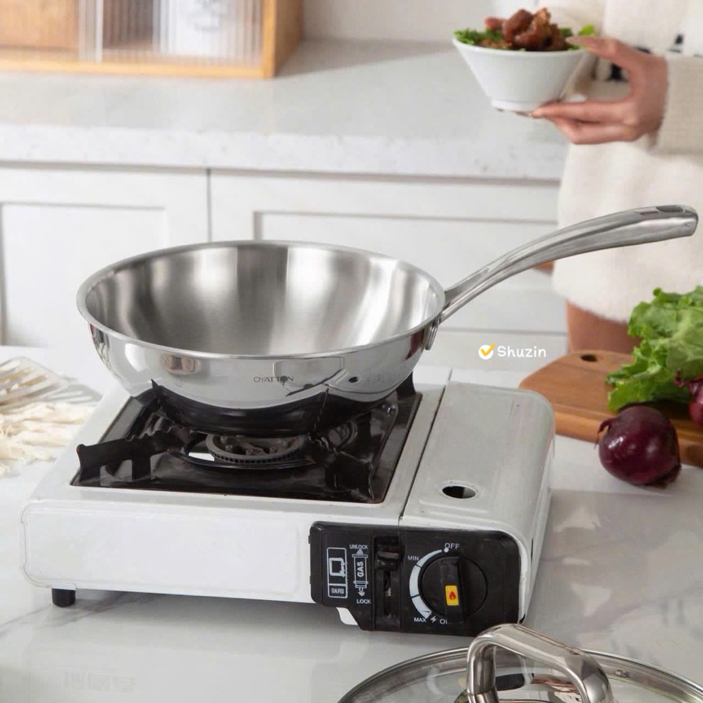 Chảo xào sâu lòng nắp kính Oyatton 24cm - O178