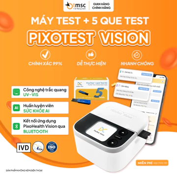 Máy Đo Mỡ Máu PixoTest Vision, Kiểm Tra 4 Chỉ Số Mỡ Máu Chính Xác, Nhanh Chóng , Tiện Lợi Ngay Tại Nhà