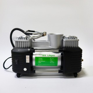Máy bơm lốp ôtô Lifepro L602-RJ bơm nhanh, khoẻ, màn hình cơ, hộp phụ kiện vá lốp-BH 2 năm đổi mới | Phụ kiện ô tô ADG