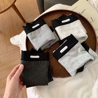 Quần Lót Nữ Cotton Dạng Đùi Boxer Màu Trơn Viền Chun Mềm, Quần Chip Thoáng Khí Đáy 2 Lớp King Shop L-5284