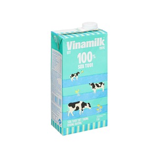 Thùng 12 hộp Sữa tươi tiệt trùng không đường Vinamilk 100% Sữa tươi hộp 1 lít