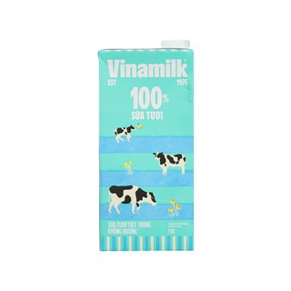 Thùng 12 hộp Sữa tươi tiệt trùng không đường Vinamilk 100% Sữa tươi hộp 1 lít