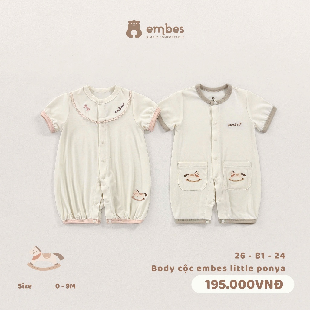 Embes Body Cộc Embes Little Pony, Body Cộc Tay Cài Thẳng In Họa Tiết ...