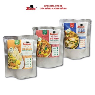Combo 3 Xốt Gia Vị Shammi Mì Quảng – Bò Kho – Hủ Tiếu 200g, Gia Vị Nấu Món Việt Hoàn Chỉnh