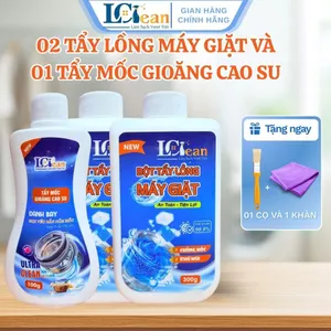 COMBO Máy Giặt Siêu Sạch - BỘT TẨY LỒNG MÁY GIẶT Và BỘT TẨY GIOĂNG CAO SU Cho Máy Giặt, Tủ Lạnh