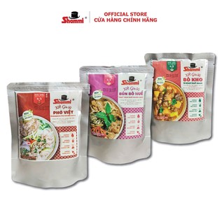 Combo 3 Xốt Gia Vị Shammi Phở – Bún Bò Huế – Bò Kho 200g, Gia Vị Nấu Món Việt Hoàn Chỉnh