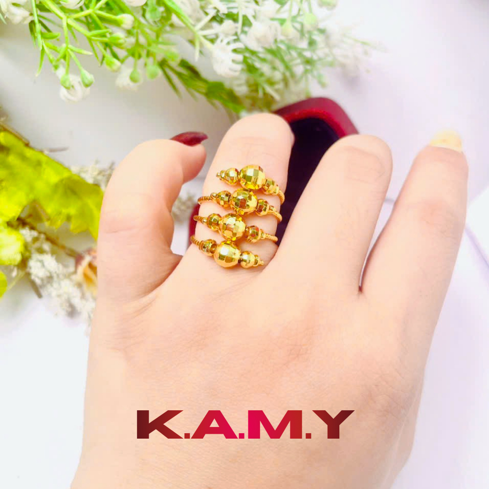 Nhẫn Ximen Kiểu Bi Nữ Mạ Vàng Cao Cấp – Thiết Kế Nhiều Vòng Sang Trọng, Đeo Cực Tôn Tay
