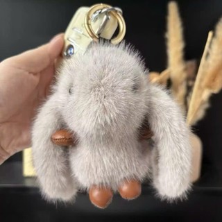 ( Quà Tặng ) Móc Khóa Thỏ Bông Tai Dài Siêu Cưng , Lông Mịn , Hàng QC , Hàng Đẹp Dễ Phối Đồ Mang Theo