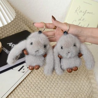 ( Quà Tặng ) Móc Khóa Thỏ Bông Tai Dài Siêu Cưng , Lông Mịn , Hàng QC , Hàng Đẹp Dễ Phối Đồ Mang Theo