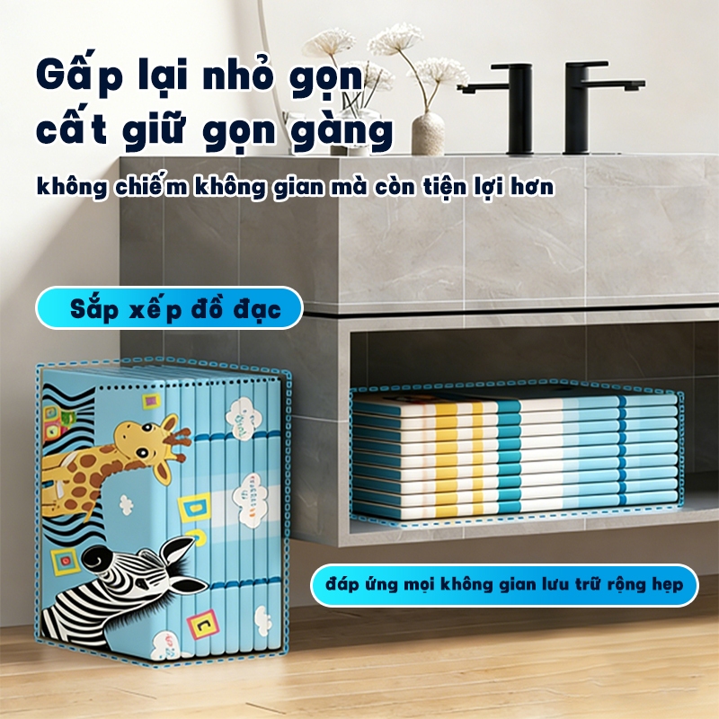 Bể bơi gia đình gấp gọn phiên bản 2026 - Thiết kế không hơi, Bền bỉ, Chống thấm cao cấp, Nhiều size cho trẻ