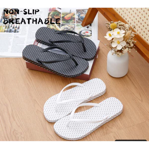 Dép Xỏ Ngón Nữ Dép Lào Dép Bệt Nữ Họa Tiết Chấm Bi Đơn Gian Thời Trang Đi Biển Chất Liệu Êm Ái