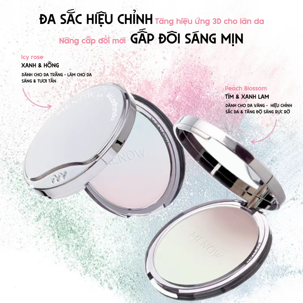 Phấn Phủ Đa Sắc Khổng Lồ MENOW x MENGLAN PANDA Velvet Mist Complexi