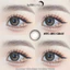 Lens mắt FC-401 Gray màu xám nâu viền đen nổi bật, size vừa - thương hiệu LUNA EYES