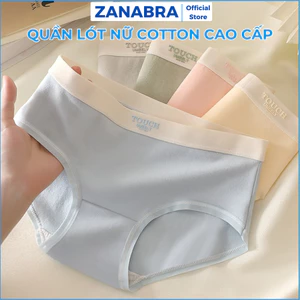 Quần Lót Nữ Cotton Cao Cấp Thiết Kế Cạp Chun Mềm Mại, Quần Chip Nữ Màu Pastel Nhẹ Nhàng ZANABRA L4111