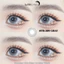 Lens mắt FB-289 Gray màu xám có 2 light trắng đối xứng, size vừa - thương hiệu LUNA EYES