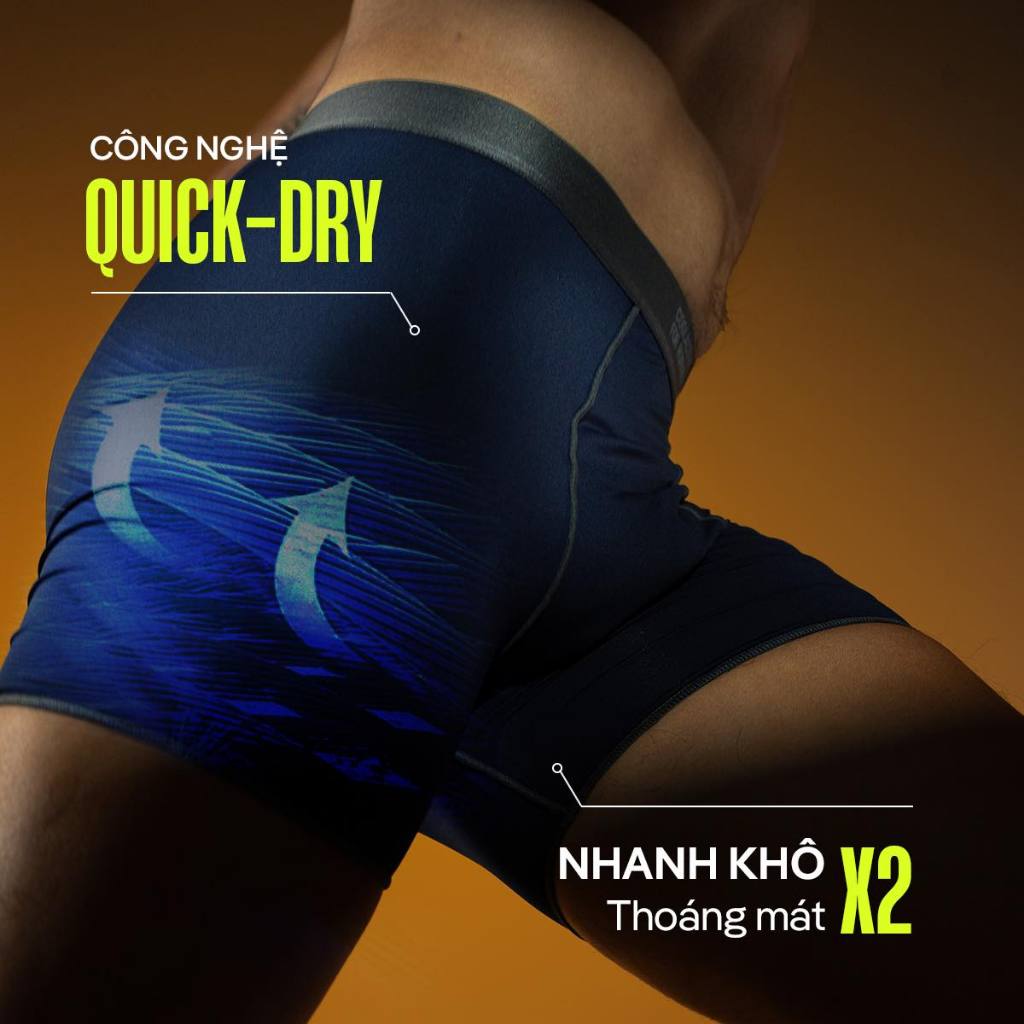 [TẶNG QUÀ ĐƠN 329K]Combo 2 quần lót nam thể thao chạy bộ Fast & Free Run công nghệ Không Đường May êm ái Coolmate