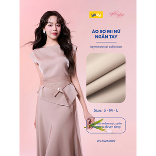 [THANH THỦY x YODY] Áo sơ mi ngắn tay lụa YODY giữ form tốt, chống nhăn WCSS26S009