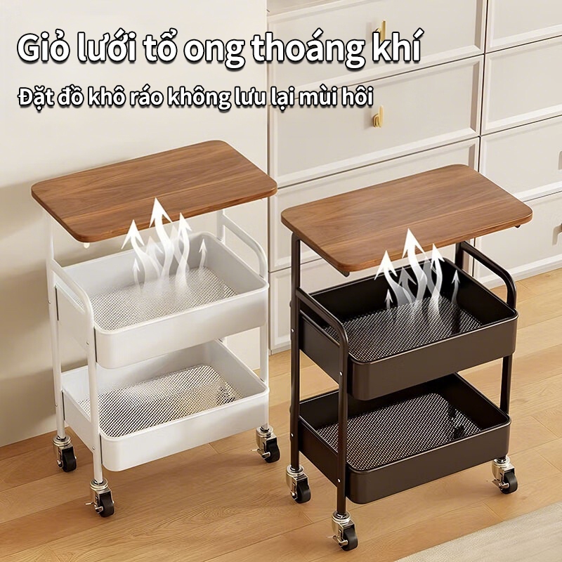 Kệ Xe Đẩy 3 Tầng Có Bánh Xe – Giải Pháp Tiết Kiệm Diện Tích Cho Spa, Thẩm Mỹ Viện Và Nhà Bếp