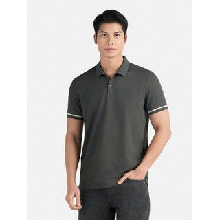 Owen - Áo polo Body Fit APV257003 màu Xám đậm chất liệu Nylon spandex