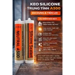 1 Thùng 24 Lọ Keo Silicone Trung Tính A500 Đen 300ml Chống Thấm Dán Kính Nhôm — ảnh 1