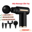 MÁY MASSAGE CẦM TAY MINI TOÀN THÂN, SÚNG MASSAGE MINI 4 ĐẦU 6 CẤP ĐỘ, Thư Giãn Cơ Bắp Hiệu Quả
