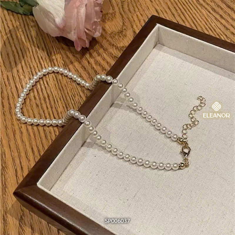 Dây chuyền nữ ngọc trai nhân tạo Eleanor Accessories dạng chuỗi hạt phụ kiện trang sức vòng cổ 6037