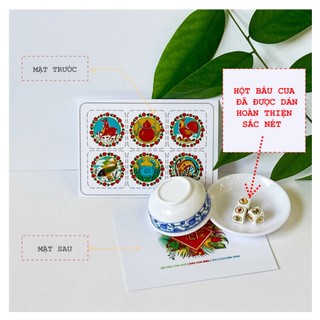 Mô hình bầu cua mini, bầu cua mini trang trí nhà búp bê