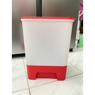 Thùng Gạo Rice Dispender 10kg Tupperware màu đỏ mới năm 2026