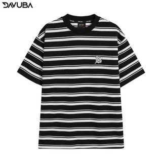Áo thun kẻ sọc Dream DAVUBA nam nữ cộc tay cổ tròn