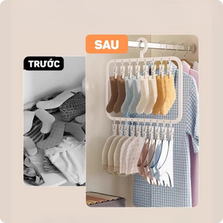 Móc treo quần áo trẻ em HomieTech, móc trùm treo đồ cho bé treo khăn tất bao tay bao chân mũ cho bé