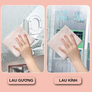 Khăn lau xơ mướp 20cm x 20cm sợi tự nhiên thấm hút tốt, khăn lau chén dĩa HomieTech