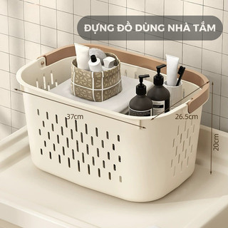 Giỏ đựng quần áo bẩn  ,giỏ đựng quần áo để nhà tắm có quai xách, giỏ đựng quần áo bẩn đa năng có tay cầm HomieTech