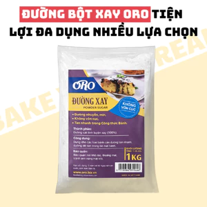 Đường Xay ORO 1kg – Icing Sugar Mịn, Không Vón Cục