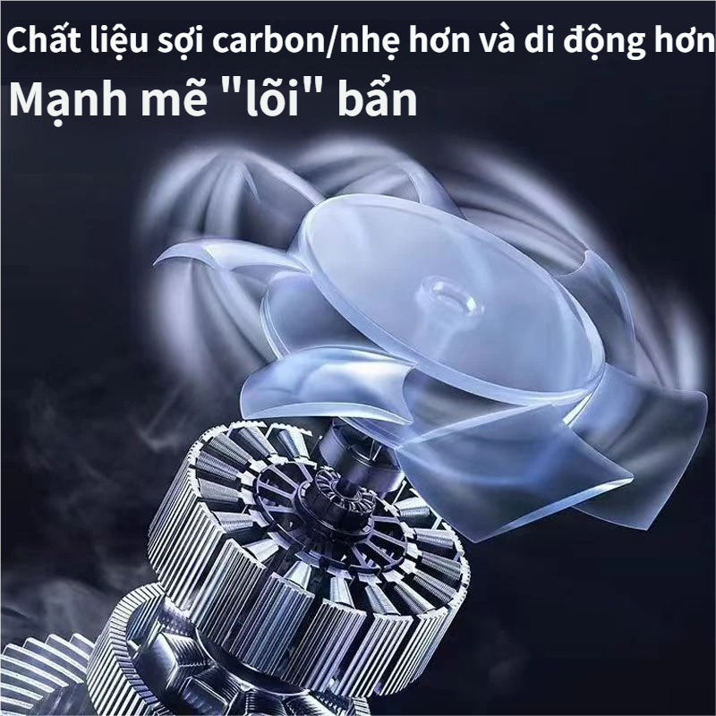 Quạt X9 Cầm Tay 5 Cấp Gió + Cấp Bạo Lực | Pin 6000mAh | Sạc Type-C | Đa Năng (thổi gió, Làm sạch bụi, chiếu sáng v.v)