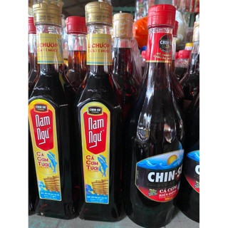 Nước mắm Nam Ngư cá cơm tươi cao cấp và Chin Su biển đông chai thủy tinh - 500ml và 720ml