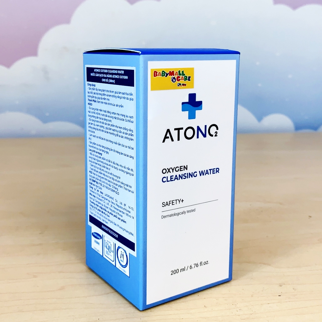 Nước Làm Sạch Đa Năng Hàn Quốc Atono2 Oxygen 200ml Cho Bé, Mịn Da, Sạch Da | Babymall & Care