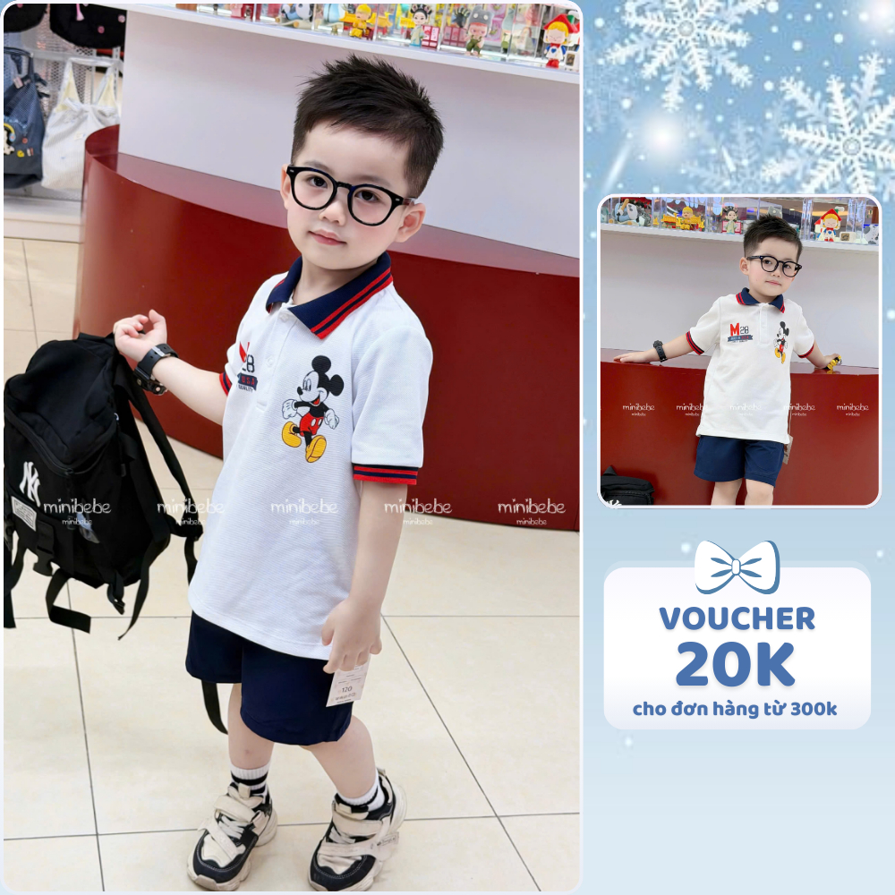 [À ƠI SHOP] T22- bộ polo mickey m28- a117.1760