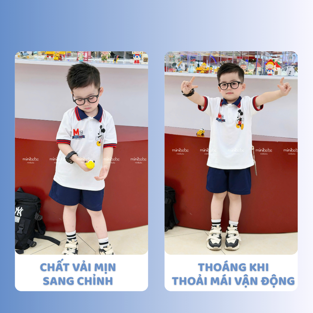 [À ƠI SHOP] T22- bộ polo mickey m28- a117.1760