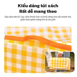 YOWXll Thảm dã ngoại thảm picnic dày dặn chống thấm nước tốt thích hợp đi du lịch, đi phượt chụp ảnh