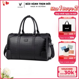 Túi xách da đựng quần áo chất liệu da cao cấp thương hiệu VACHINO-TX028