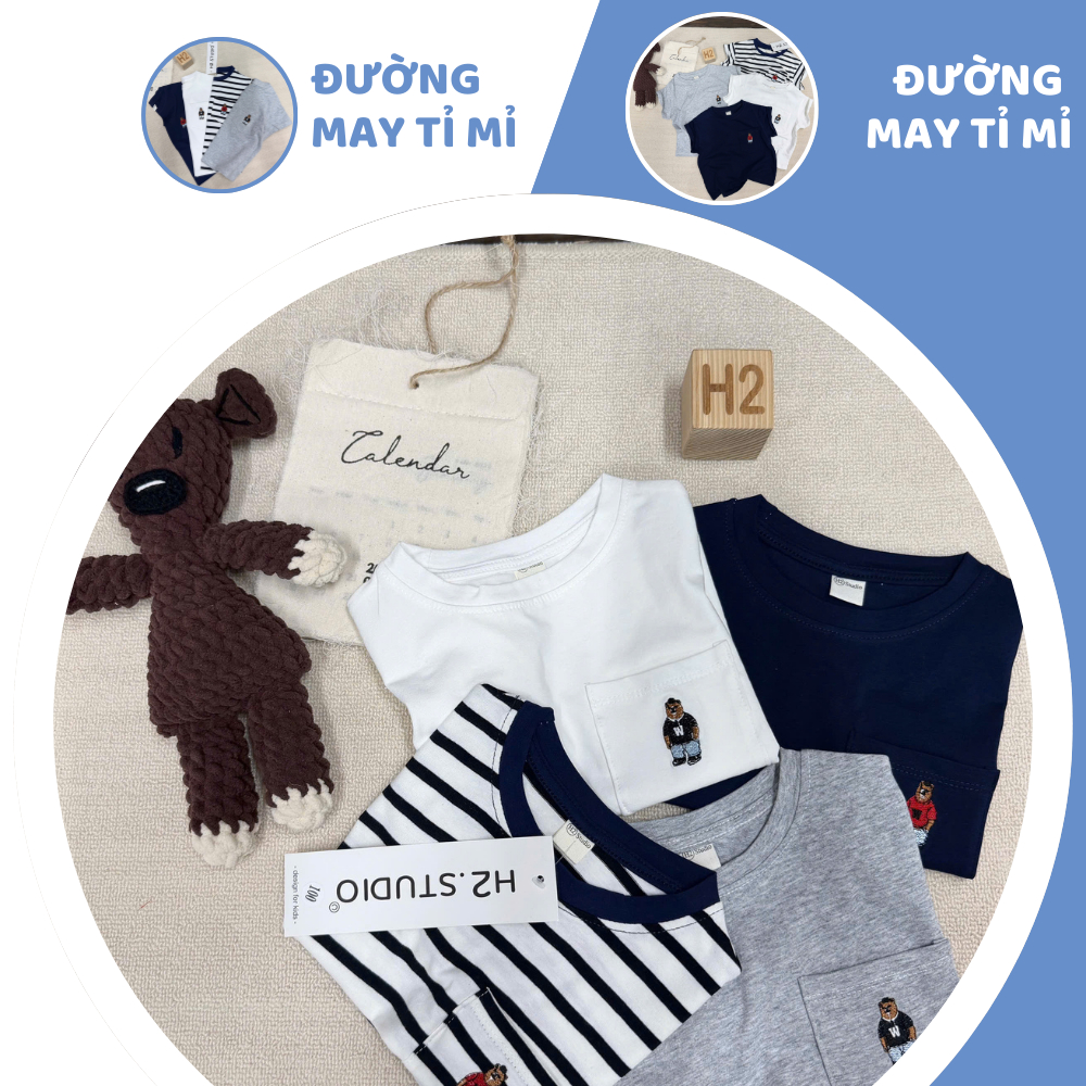 [À ƠI SHOP] B97- set 4 áo cộc tay gấu w- a106.282