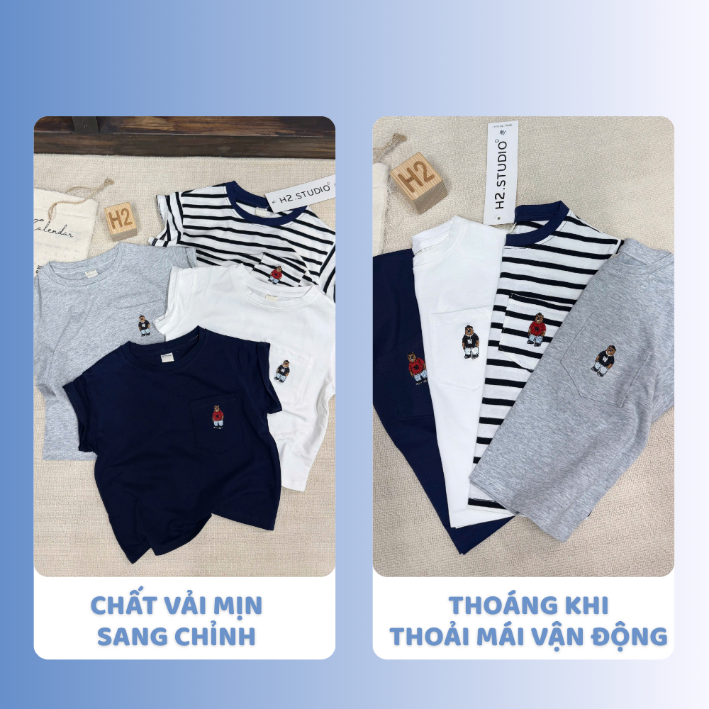 [À ƠI SHOP] B97- set 4 áo cộc tay gấu w- a106.282