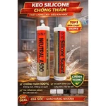 1 Thùng 24 Lọ Keo Silicone A500 Trong Trung Tính Chống Thấm Dán Kính Trám Khe Dán Mái Tôn — ảnh 1