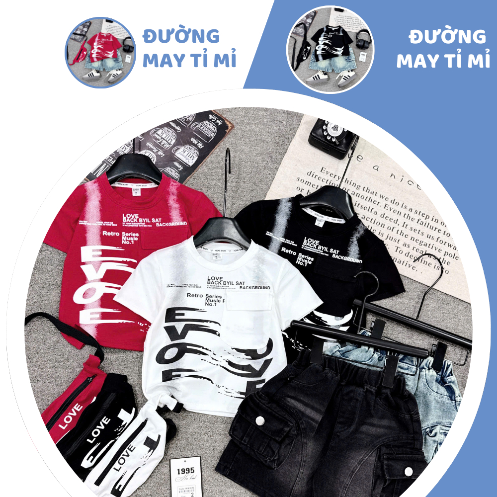 [À ƠI SHOP] T11- bộ cộc có túi love back- a116.873