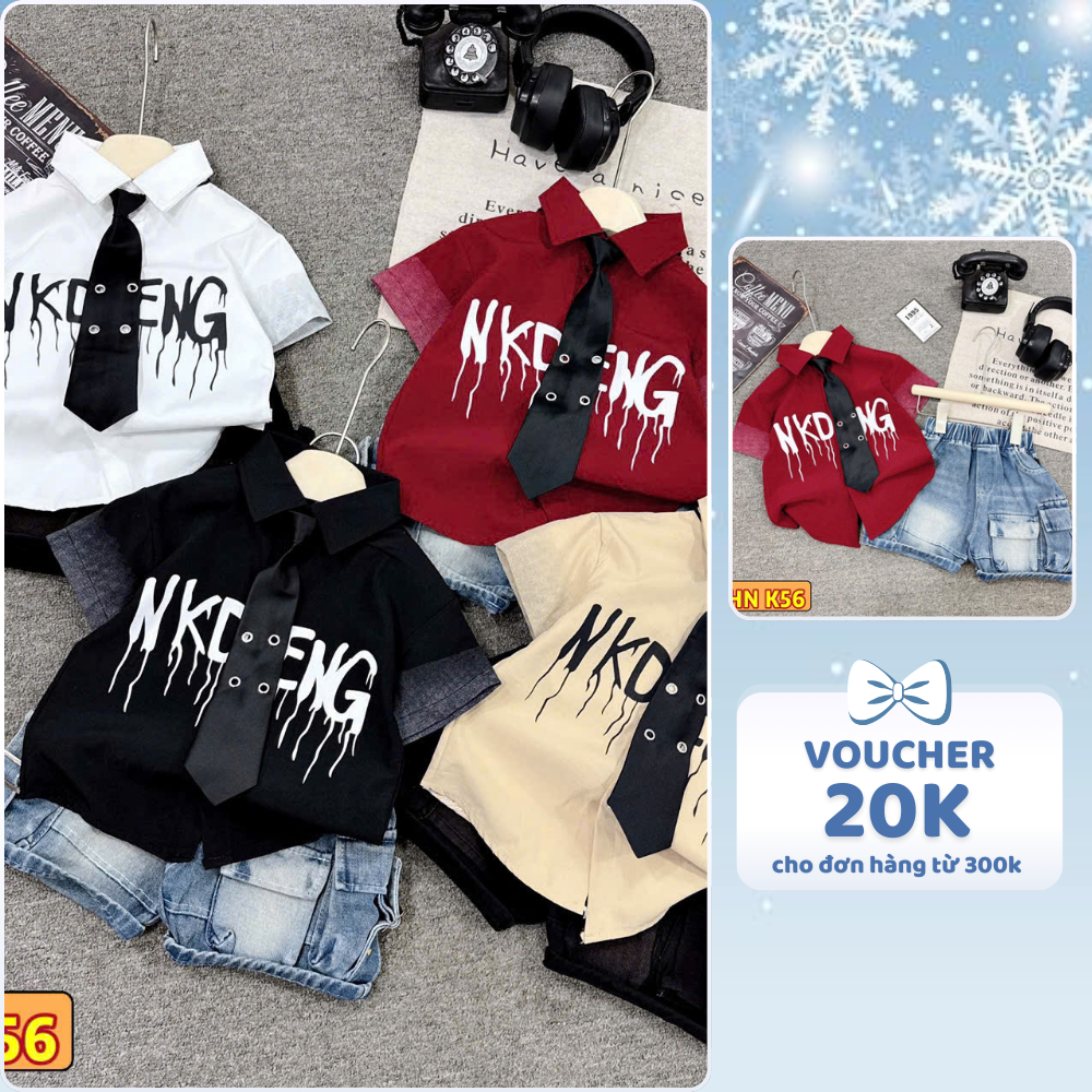 [À ƠI SHOP] V22- bộ sơ mi cộc nk deng - a108.321