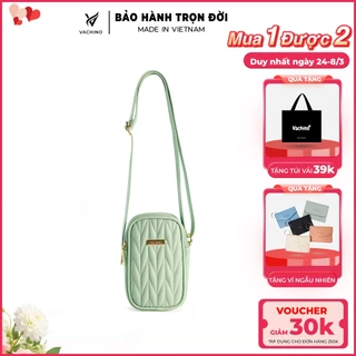 Túi đeo chéo nữ dễ thương thêu hoạ tiết VACHINO-TX046