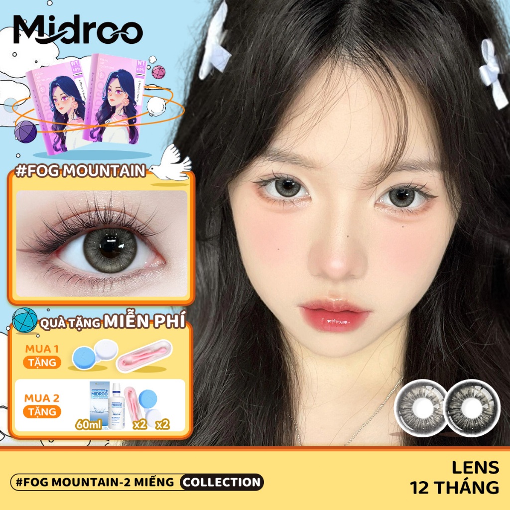 Midroo Lens 2 Chiếc 0-6 Độ Xám Lens Mắt 14.5mm Đen Lens Cận Fog ...
