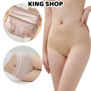 Quần Lót Nữ Su Định Hình Eo Bụng Tôn Dáng, Quần Cạp Cao Mềm Thoáng Khí Đáy Dán 2 Lớp King Shop N-699